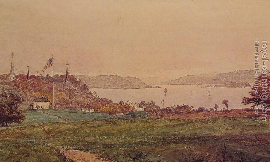 Jasper Francis Cropsey : Looking North on the Hudson